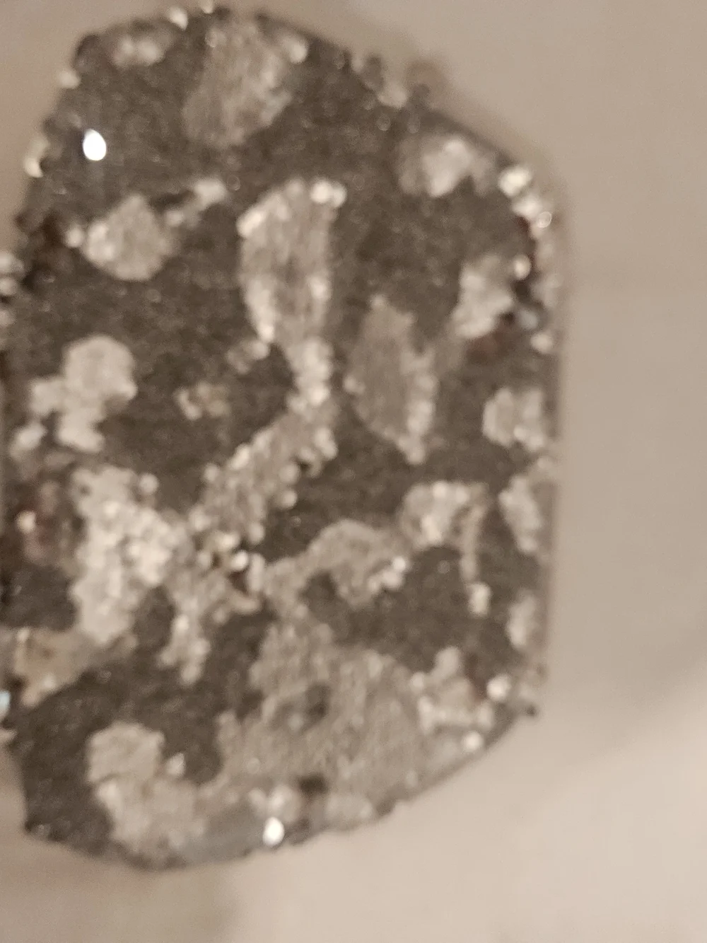 Sequin Cosmetic Pouch - Silver